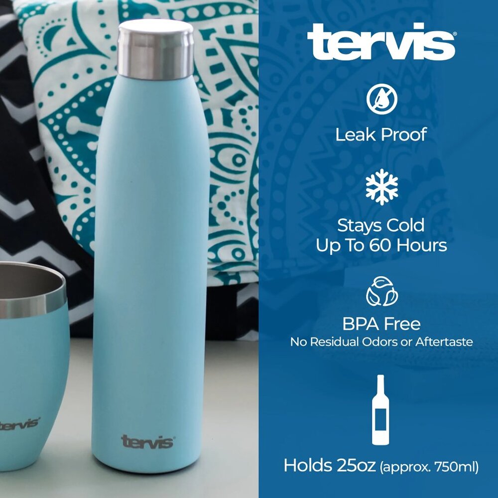 tervis 25oz Slim Carafe Tumblers-3-pack/NWT - Picture 2 of 16